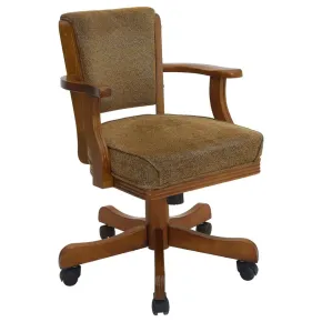 CoasterEssence 100952 Mitchell - Upholstered Swivel Dining And Game Chair - Amber