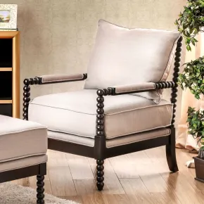 Furniture of America CM-AC6140BG Sybil - Accent Chair - Beige