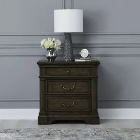 Liberty Furniture 512-BR61 Arden Road - Nightstand With Charging Station - Satin Cherry
