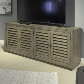 Liberty Furniture 899-TV78 Aspen Sky - 78" TV Console - Weathered Saddle Brown