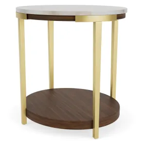 Riverside Furniture 28509 Riverside Furniture 28509 Emery - Oval End Table - Smoked Cherry