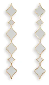 Ashley Furniture A8010354 Harriswood - Accent Mirror Set (Set of 2) - Gold Finish