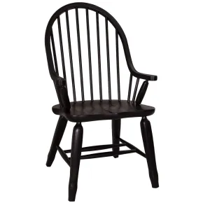 Liberty Furniture 17-C4051 Liberty Furniture 17-C4051 Treasures - Bow Back Arm Chair - Black
