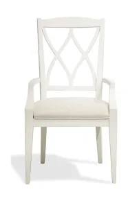 Riverside Furniture 59398 Myra - Back Upholstered Arm Chair (Set of 2) - Paperwhite