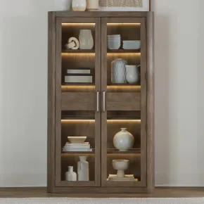 Liberty Furniture 306-CH4880 South Bend - Bunching Display Cabinet - Burnished Clay