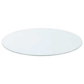 CoasterEveryday CB48RD-6 48" 6mm Round Clear Tempered Glass Top - Clear
