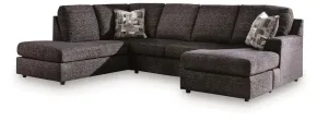 Ashley Furniture PC73404S1 Lentiz - 2-Piece Sectional With LAF Corner Chaise - Onyx