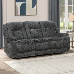 New Classic U5829-30P1-GRY Stanwick - Reclining Sofa With Power Footrest - Gray