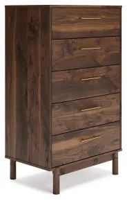 Ashley Furniture EB3660-245 Calverson - Five Drawer Chest - Mocha