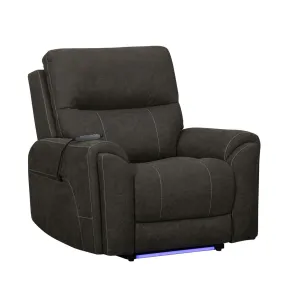 New Classic U5853-16P2-SBL Gaia - Auto Glider Recliner With Power Headrest & Footrest - Sable