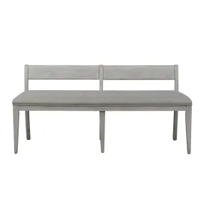 Liberty Furniture 652-C9001B Farmhouse Reimagined - Upholstered Bench - Antique White / Chestnut Tops