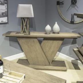 Liberty Furniture 899-OT1030 Liberty Furniture 899-OT1030 Aspen Sky - Sofa Table - Weathered Saddle Brown
