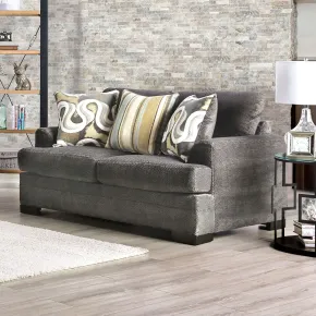 Furniture of America SM3080-LV Taliyah - Loveseat - Gray / Brown / Yellow