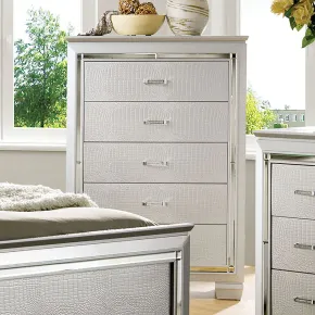 Furniture of America CM7979SV-C Bellanova - Chest - Silver