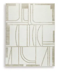 Ashley Furniture R407671 Farongrove - 8' x 10' Rug - Ivory / Beige