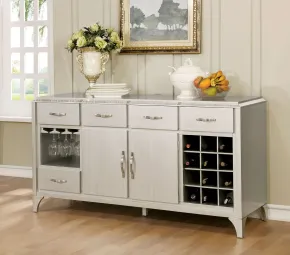 Furniture of America CM3020SV Diocles - Server - Silver