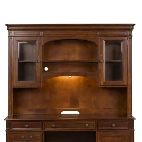 Liberty Furniture 273-HO131 Brayton Manor - Jr Executive Credenza Hutch - Cognac