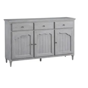 Pulaski Furniture P301786 Pulaski Accents - 3-Door Credenza With Storage Drawers - Light Gray