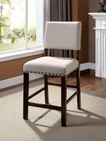 Furniture of America CM3018PC-2PK Glenbrook - Counter Height Chair (Set of 2) - Brown Cherry