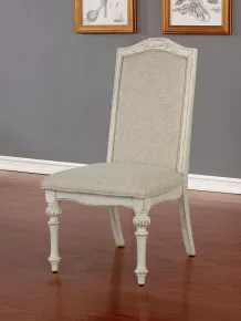 Furniture of America CM3150WH-SC-2PK Arcadia - Side Chair (Set of 2) - Antique White