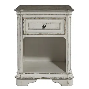 Liberty Furniture 244-BR62 Magnolia Manor - 1 Drawer Nightstand - Antique White