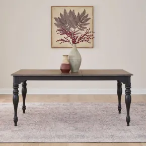 Liberty Furniture 244B-T4072 Liberty Furniture 244B-T4072 Magnolia Manor - Leg Table - Weathered Bark & Antique Black