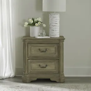 Liberty Furniture 244N-BR61 Liberty Furniture 244N-BR61 Magnolia Manor - 2 Drawer Nightstand - Weathered Bisque