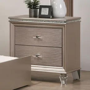 Furniture of America CM7901RG-N Allie - Nightstand - Rose Gold