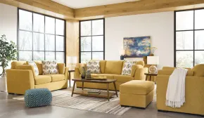 Ashley Furniture 67506/38/35/23/14 Ashley Furniture 67506/38/35/23/14 Keerwick - 4 Pc. - Sofa, Loveseat, Chair And A Half, Ottoman - Sunflower