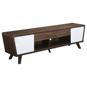 CoasterEssence 700793 Alvin - 2 Door Engineered Wood TV Stand - Dark Walnut