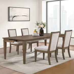 New Classic 40-D2114B-D4C Mariana - Dining Table With 4 Side Chairs - Vintage Mocha