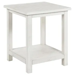 Coaster Fine Furniture 710556 Payne - Wood End Table With Shelf - White