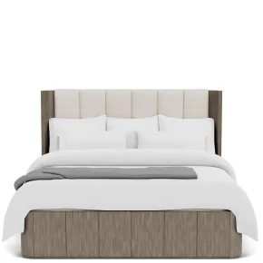 Riverside Furniture 87170-87171-87172 Sariel - Queen Upholstered Bed - Dark Brown
