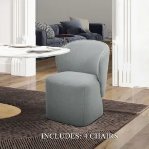 Liberty Furniture 730-ADCH-SP4PK Liberty Furniture 730-ADCH-SP4PK Accent Dining - Accent Dining Chairs (Set of 4) - Dark Gray