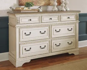 Ashley Furniture B743-31 Realyn - Dresser - 7-drawer - White / Brown / Beige