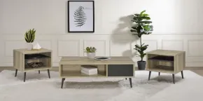 Coaster Fine Furniture 701038-S3 Welsh - 3 Piece Coffee And End Table Set - Distressed Pine