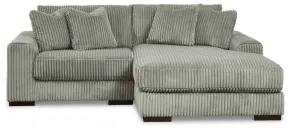 Ashley Furniture 21105S4 Ashley Furniture 21105S4 Lindyn - Right Arm Facing Corner Chaise 2 Pc Sectional - Fog