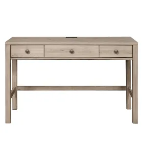 Samuel Lawrence Furniture S496-414 River Creek - Kids 3-Drawer Usb Charging Desk - River Birch Brown