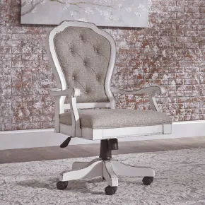 Liberty Furniture 244-HO197 Magnolia Manor - Jr Executive Desk Chair - Antique White