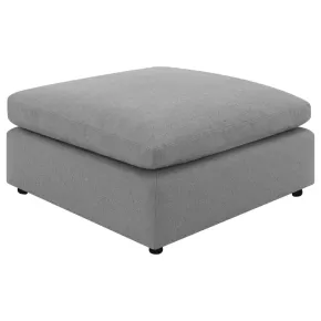 Coaster Fine Furniture 551756 Raleigh - Boucle Upholstered Ottoman - Gray