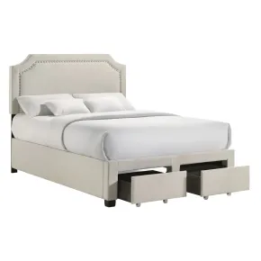 Intercon UB-BR-TRPFUL-BGE-C Tropic - Full Storage Bed - Beige