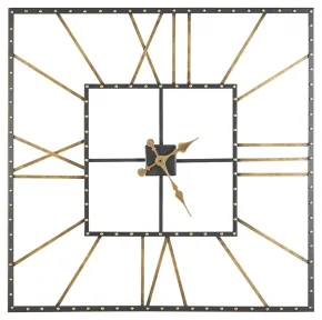 Ashley Furniture A8010112 Thames - Wall Clock - Black / Gold Finish