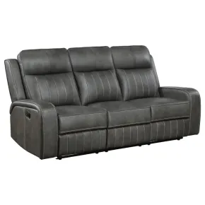 Coaster Fine Furniture 603191 Raelynn - Upholstered Track Arm Motion Sofa - Gray