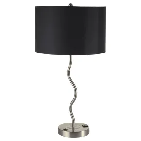 Furniture of America L76224T-BK-2PK Sprig - Table Lamp (Set of 2) - Black