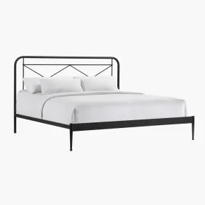 Intercon MB-BR-VINKNG-MTE-C Metal Beds - Vintage King Metal Bed - Matte Black