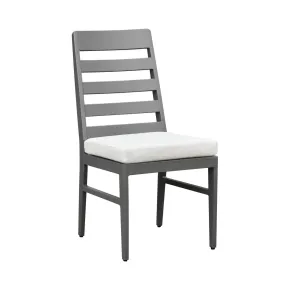 Intercon NV-CH-460C-MCA-RTA Navarro - Outdoor Dining Ladder Side Chair - Mocha