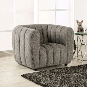 Furniture of America FM61002GY-CH Aversa - Chair - Charcoal Gray