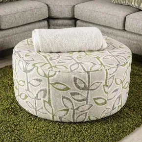 Furniture of America SM8195-OT Gardner - Ottoman - Gray / Green