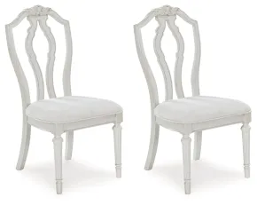 Benchcraft® D795-01 Montelaine - Dining Upholstered Side Chair (Set of 2) - Antique White