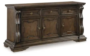 Ashley Furniture D947-80 Maylee - Dining Room Buffet - Dark Brown